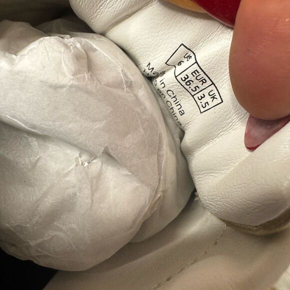 NWT Rebecca Minkoff Lizzie gold sneakers size 6 - Picture 10 of 10